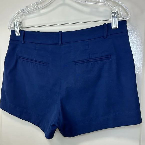 L’Agence - Chino Mid-Rise Shorts - Size 8, Navy Blue - Picture 8 of 16
